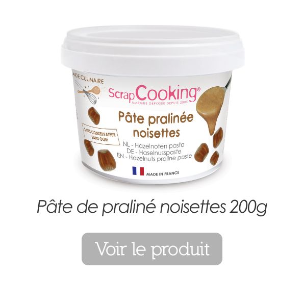 Pâte pralinée Noisette - recette Bûche chocolat noisette & praliné - ScrapCooking